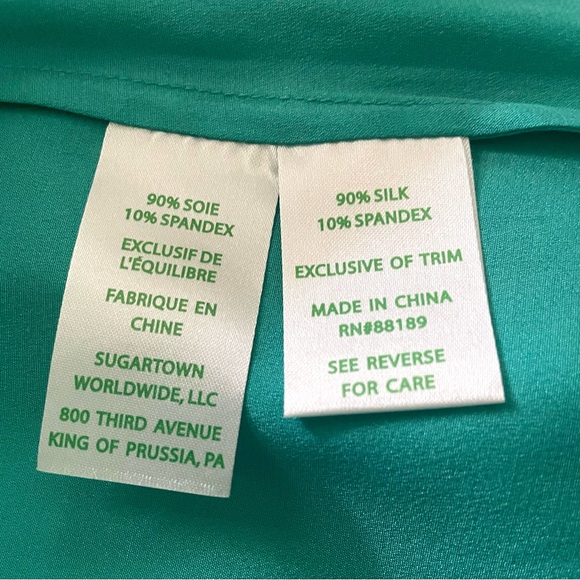 Lilly Pulitzer Cold Shoulder Silk Finch Top Size XL - Picture 11 of 11